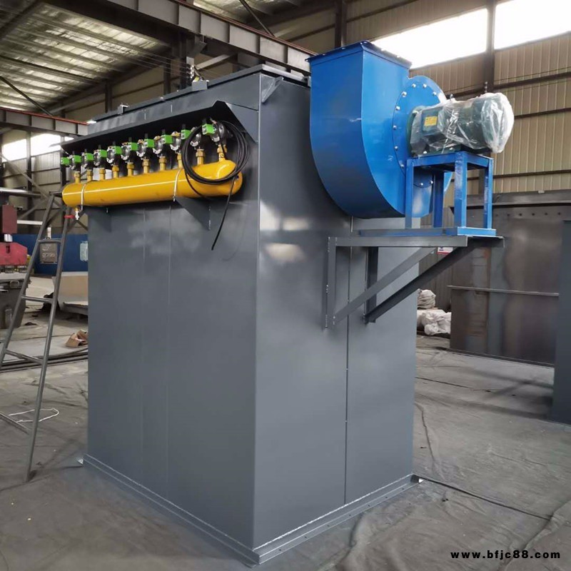 200袋布袋除塵器 22kw風機 脈沖除塵 破碎機 石膏廠 石灰粉塵除塵設備 環保設備 保修一年 工業收集設備