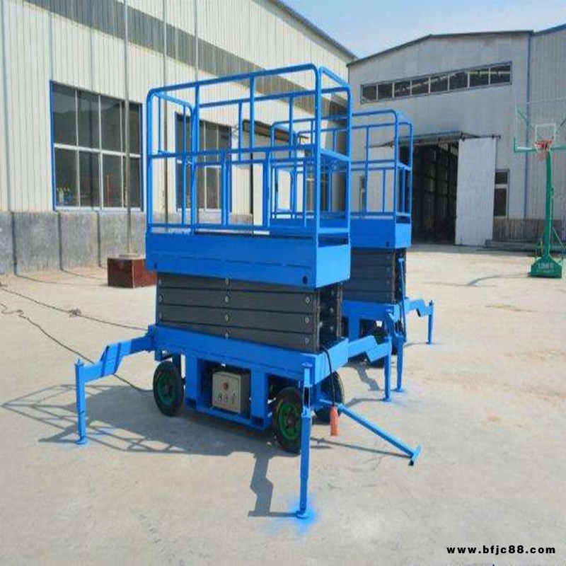 德吉特 電動移動單柱雙柱小型高空作業車剪叉式升降梯 sj-006