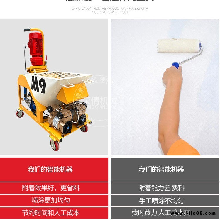 新型M6粉刷石膏噴涂機(jī) 墻面膩?zhàn)臃鬯⑹鄼C(jī) 抹灰機(jī)