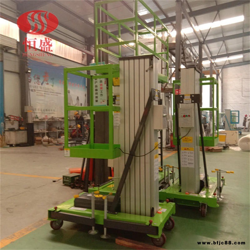 小型酒店升降梯 單柱雙柱升降平臺(tái) 電動(dòng)鋁合金升降機(jī) 恒盛SJL