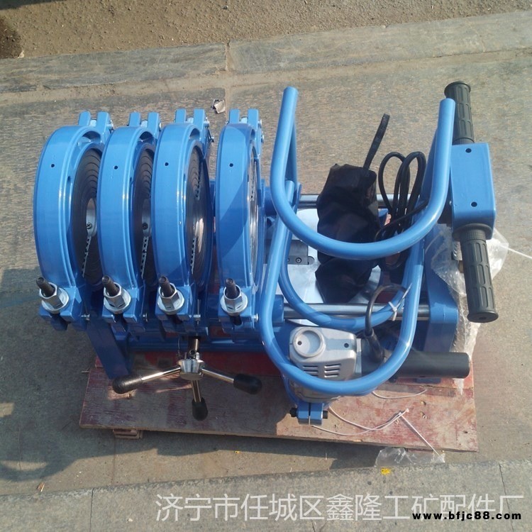 鑫隆手動熱熔焊機 單柱兩環(huán)PE管焊接機 63-160水管熔接器