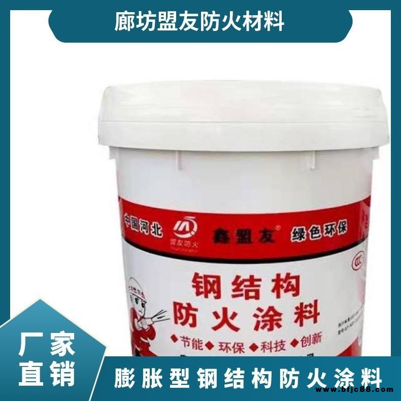 盟友膨脹型阻燃噴涂油漆國標水性油性防水鋼結構防火涂料室內室外防水