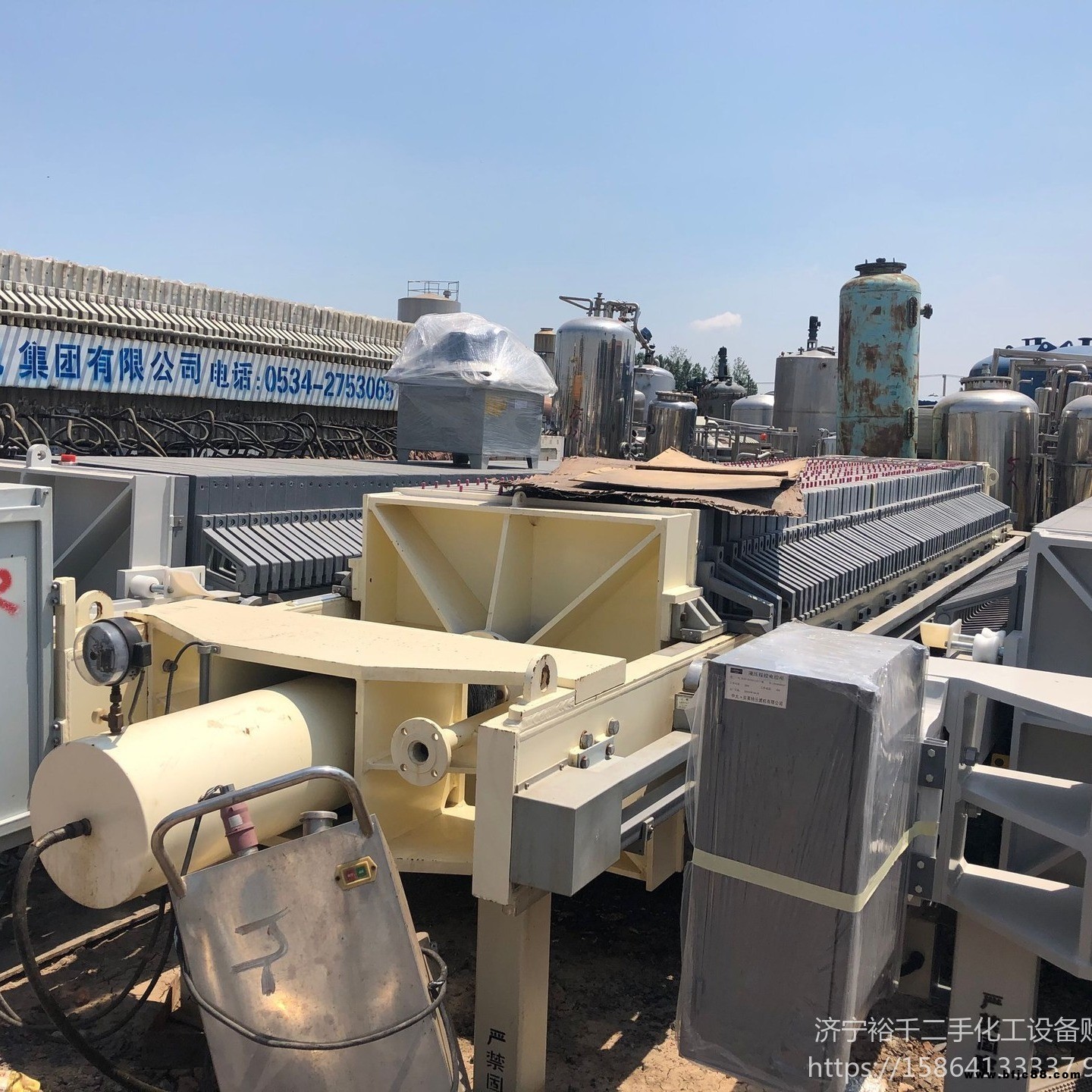 出售二手小型板框壓濾機(jī)  二手20平方板框壓濾機(jī)價(jià)格 裕千設(shè)備二手25平方板框過濾機(jī)