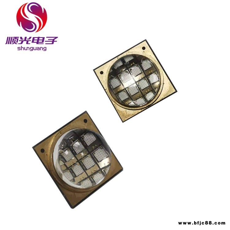 led紫光燈珠 uv固化led紫光燈珠 印刷機led紫光燈珠 順光 生產(chǎn)廠家1212 36w