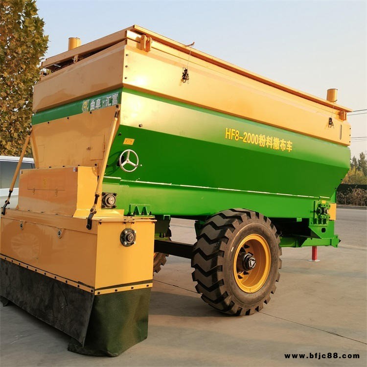 多種粘合劑撒布車 路基粉料鋪撒車 后絞龍式撒灰機