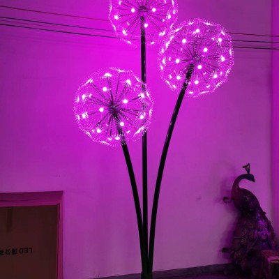 草地蒲公英景觀燈大型蒲公英雕塑燈銘星廠家訂做LED蒲公英燈源頭生產(chǎn)工廠