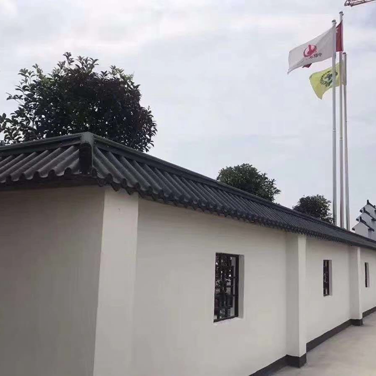 撫寧樹脂屋檐裝飾一體瓦直銷廠家  鼎崇可延伸仿古一體瓦直銷廠家