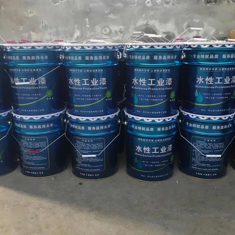 啞光藍色水漆 躍錦 防銹漆 水性翻新漆 彩鋼翻新施工示例圖2
