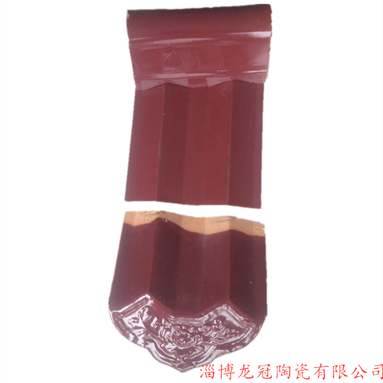 山東淄博屋面瓦廠家陶瓷屋面彩瓦300*400斜角瓦民用工程都可