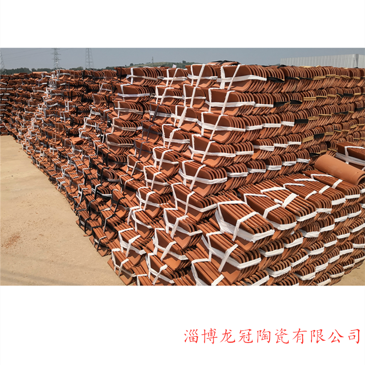 山東淄博屋面瓦廠家陶瓷屋面彩瓦300*400斜角瓦民用工程都可