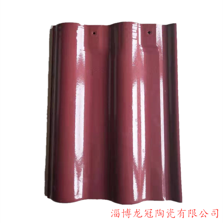 山東淄博屋面瓦廠家陶瓷屋面彩瓦300*400斜角瓦民用工程都可