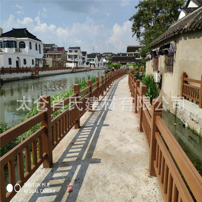 專業(yè)供應(yīng)景區(qū)水泥仿木欄桿 水泥仿木藝術(shù)欄桿 水泥仿木樓梯欄桿示例圖8