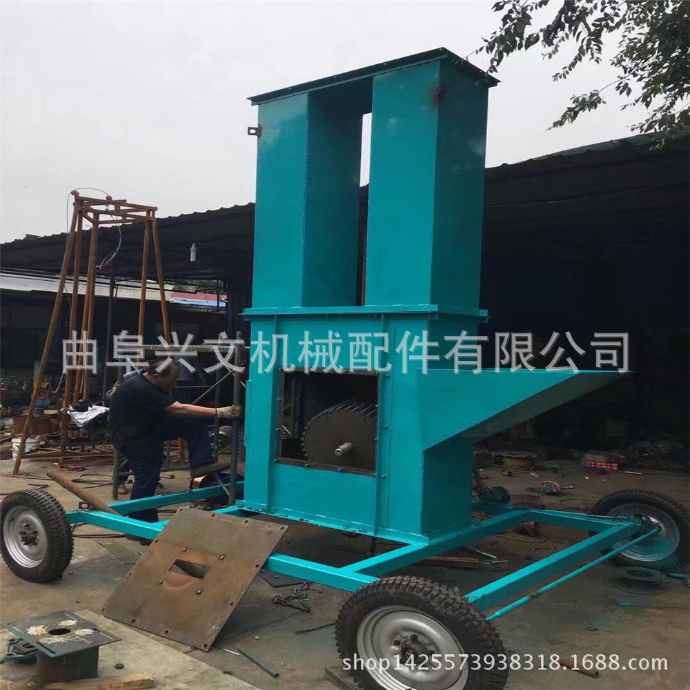 自動化垂直送糧機 帶式料斗提升機 裝車皮帶輸送機10示例圖19