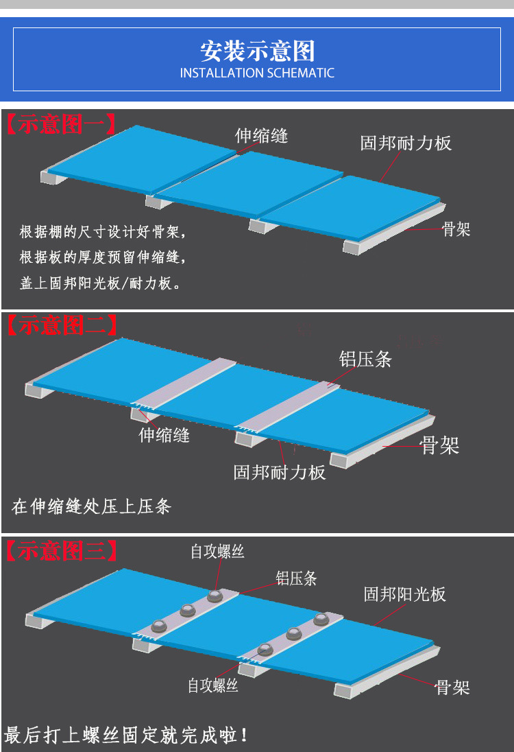 耐力板廠家批發透明PC耐力板5mm透明陽光板耐力板雨棚陽臺耐力板示例圖13