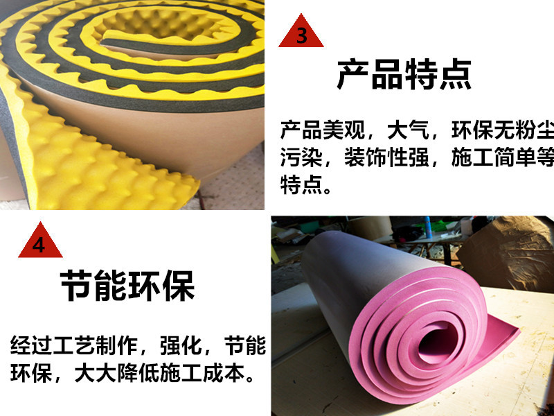 現(xiàn)貨直銷軋花鋁箔隔音隔熱棉 自粘汽車機(jī)電設(shè)備隔音隔熱棉示例圖7