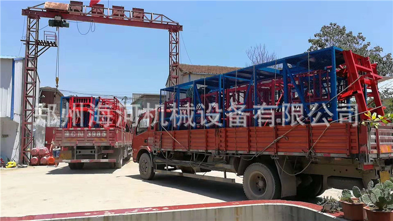 一柱一梯/一柱兩梯工地貨物升降機 蓋房專用物料提升機貨梯全國用示例圖3