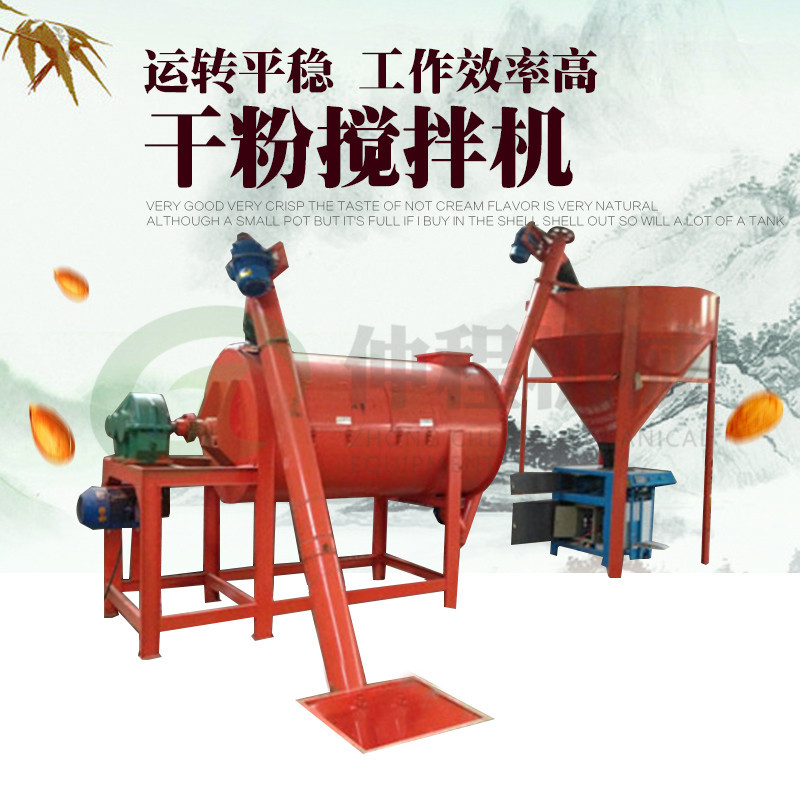 批發螺帶式保溫砂漿攪拌機 粉刷石膏混合機 內外墻砂漿滾筒攪拌機示例圖5