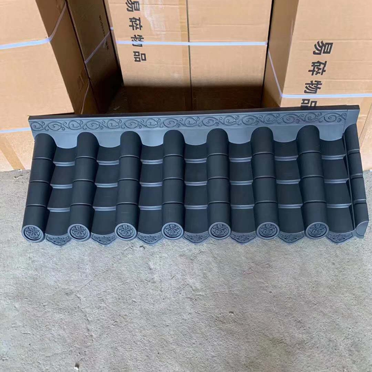 應(yīng)城可延伸仿古一體瓦大量現(xiàn)貨  鼎崇樹(shù)脂屋檐裝飾一體瓦大量現(xiàn)貨