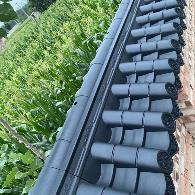 新津樹脂屋檐裝飾一體瓦現貨銷售 鼎崇可延伸仿古一體瓦現貨銷售
